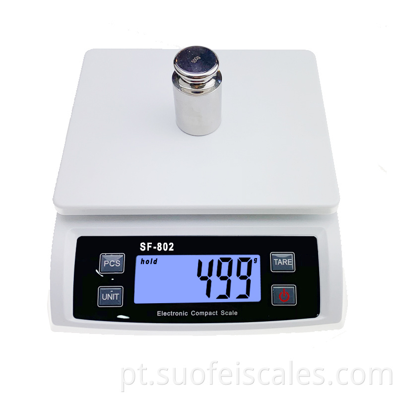 SF802 Escala de cozinha 30kg 1g Poste